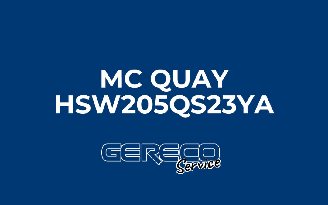 Protetto: MC QUAY HSW205QS23YA Matricola C-145723